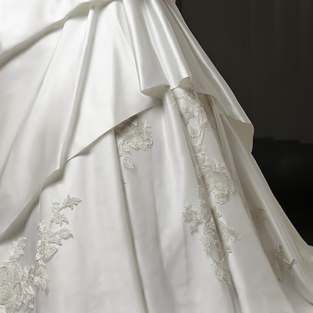 Black or white sash! ivory Satin  & formal sash - Picture 6 of 15